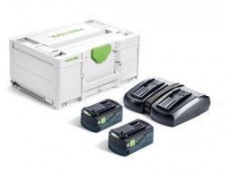 Festool 577708 SYS 18v 2x5,0/TCL 6 Duo Battery & Charger Energy Set